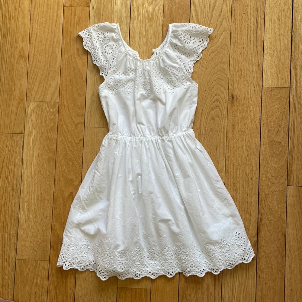 White eyelet dress. Gap kids. Size L
